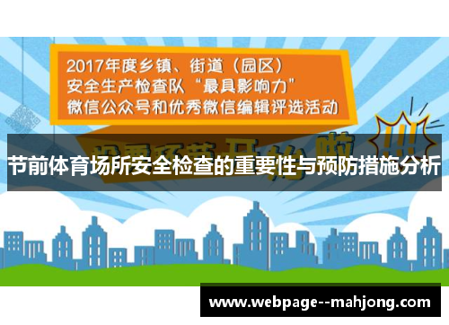 节前体育场所安全检查的重要性与预防措施分析